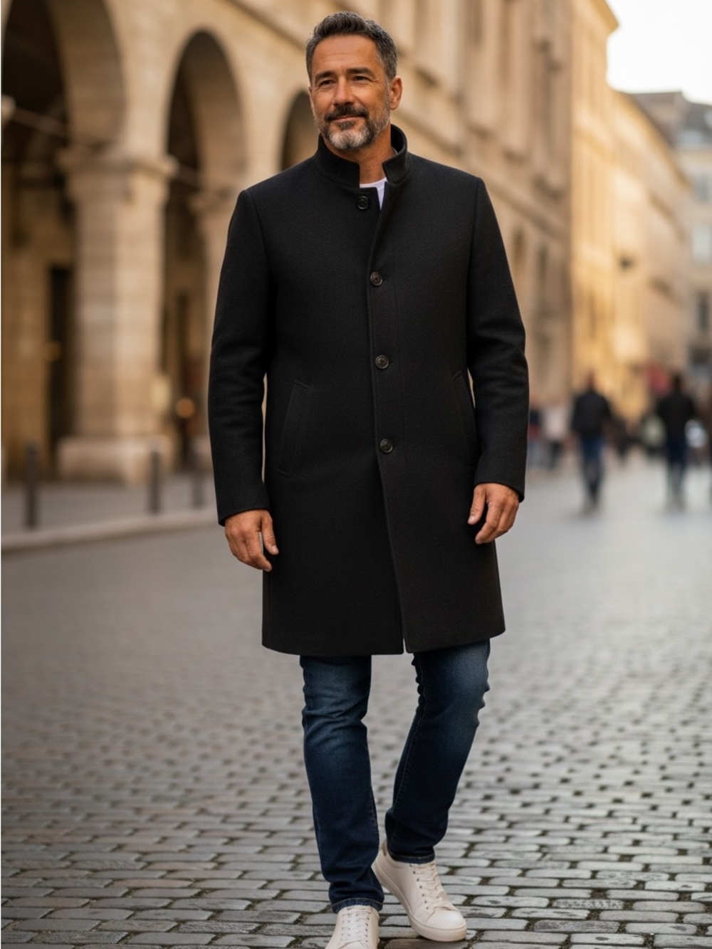 Zara Men Coat Sz M